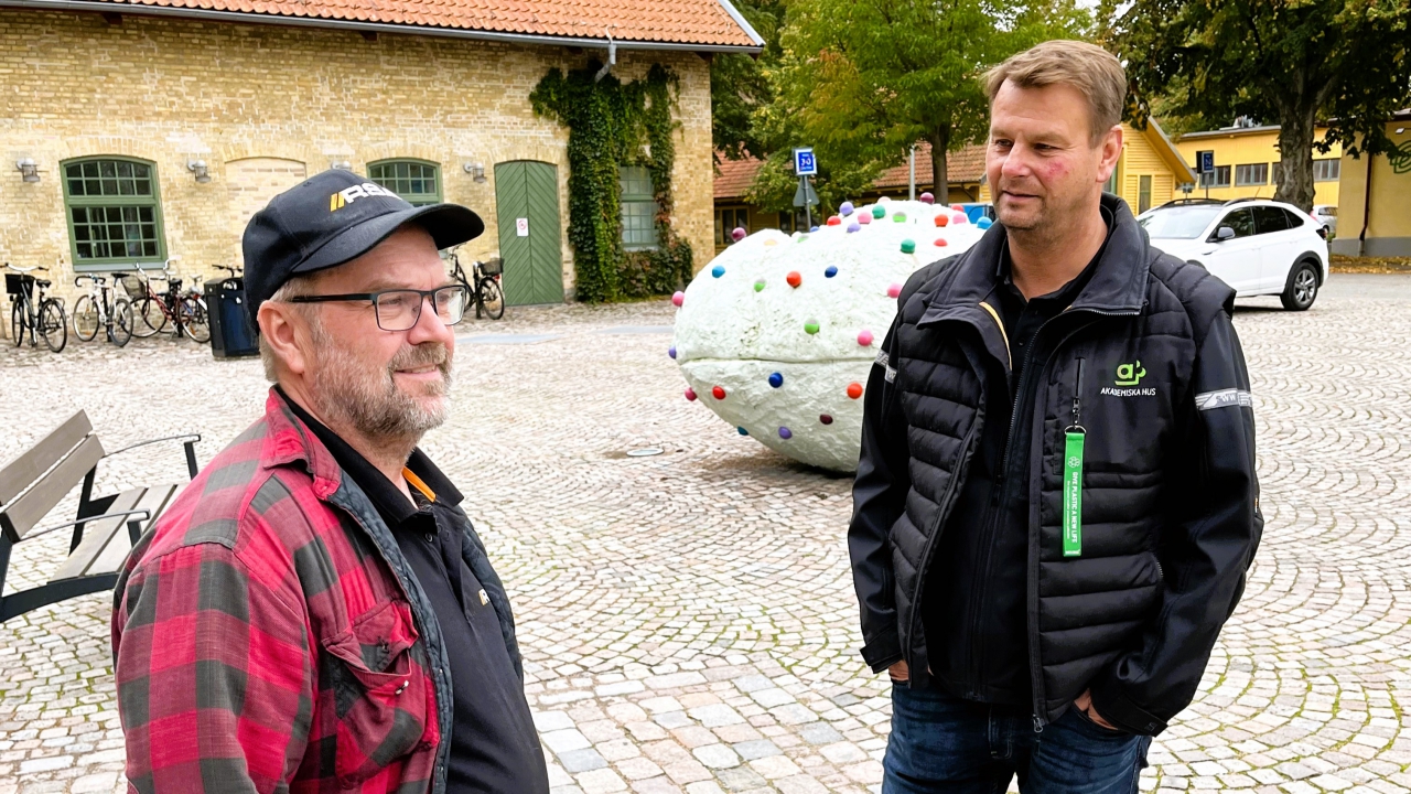 Lasse Lindvall, RSA, och Magnus Carlson, Akademiska Hus. Foto: RSA