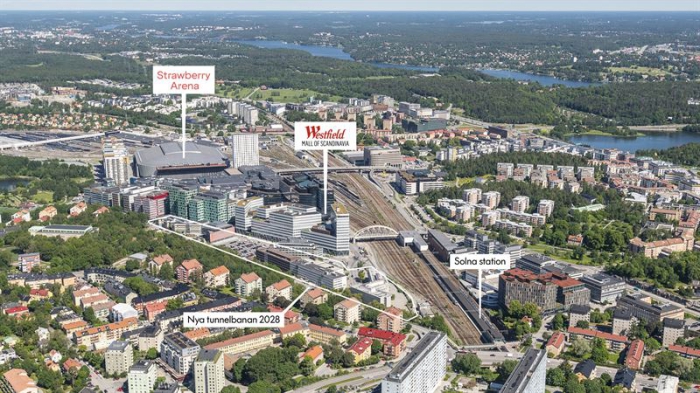 Fabege utvecklar Dalvägen i Arenastaden i Solna. Fotograf: Fabege