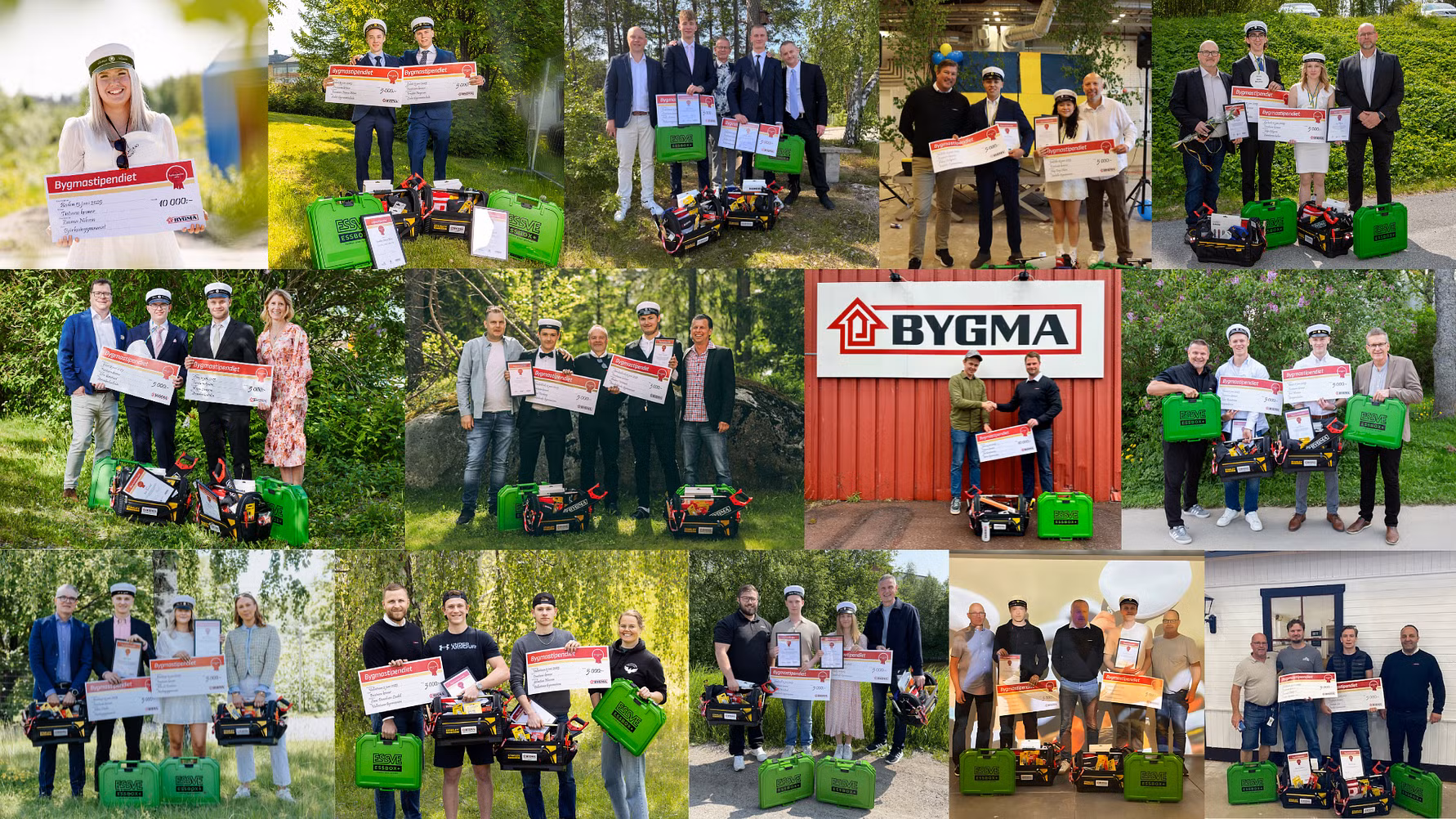 Byggmas stipendiater. Foto: Byggma