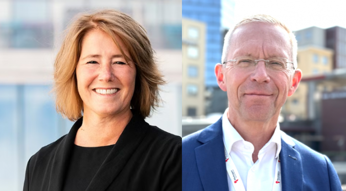 Johanna Frelin och Håkan Andersson. Foto: Riksbyggen