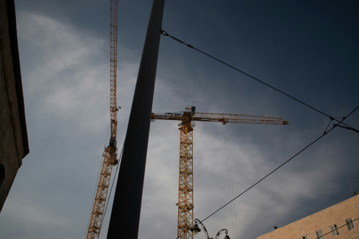 Byggkranar. Byggkranar.