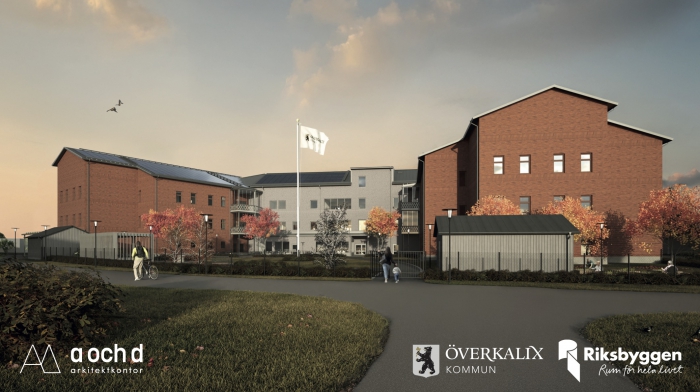 Nytt SÄBO i Överkalix. Foto: Riksbyggen Nytt SÄBO i Överkalix. Foto: Riksbyggen